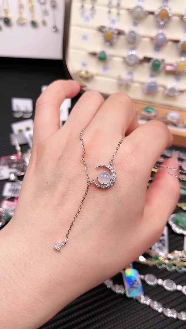 【闪购商品】翡翠颈饰未镶嵌项链13