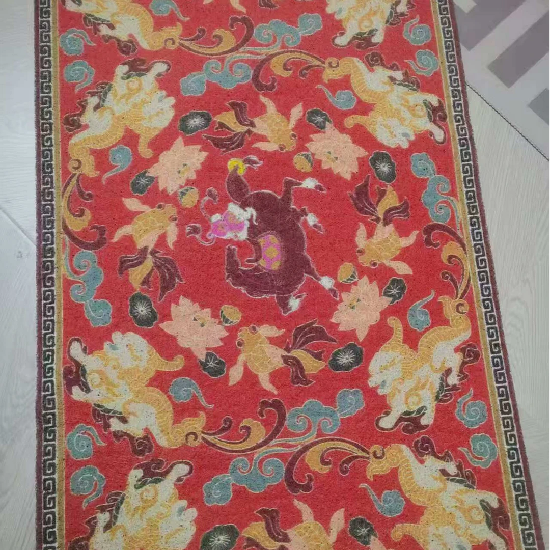 莲影丝圈多功能地垫