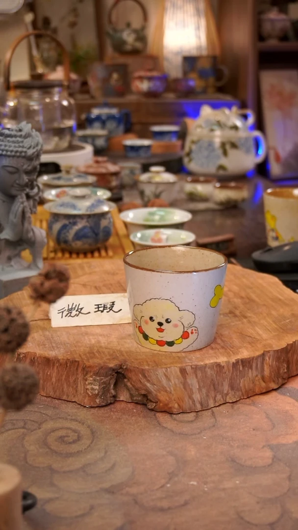 杯子狗手工手绘手工手绘