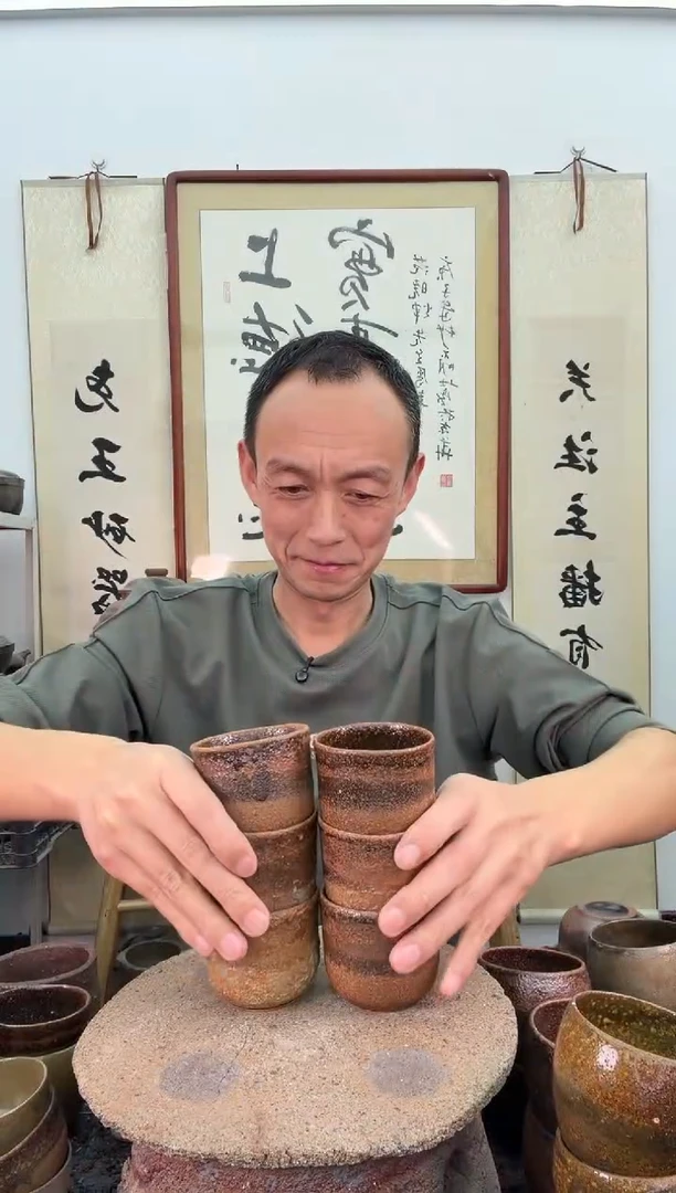 红色直筒杯非遗技艺