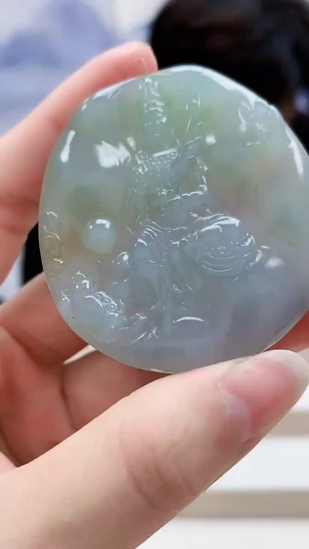 未镶嵌定制翡翠5145lr-毛货挂件28