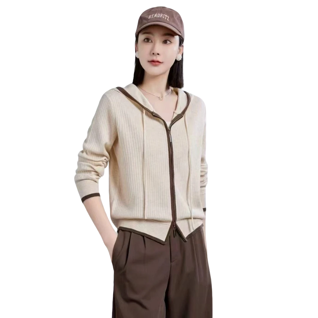 6781连帽休闲针织衫