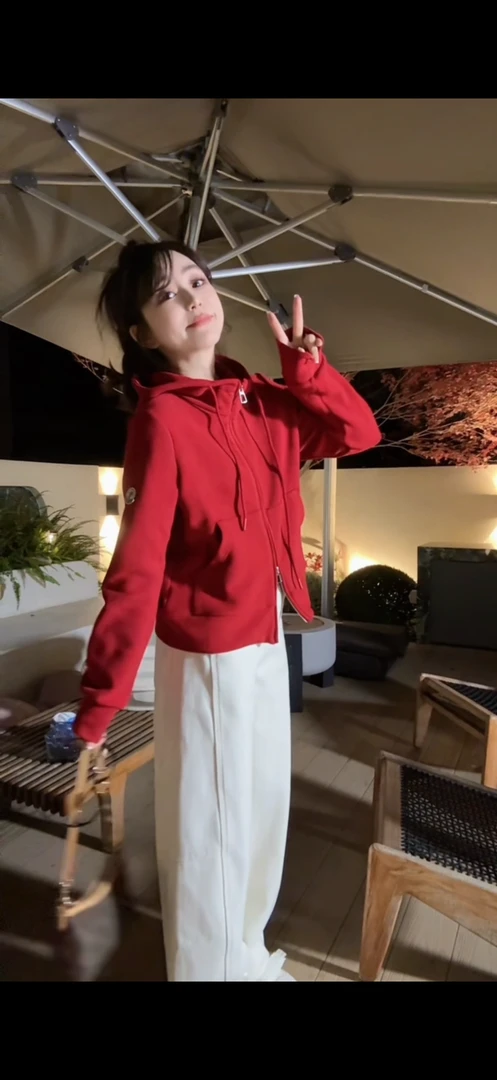 YX五WY20251202新款双面德绒戴帽卫衣外套时尚休闲长袖