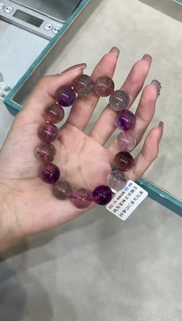 【闪购商品】水晶手串未镶嵌a1191 超七 15mm+多样性发一