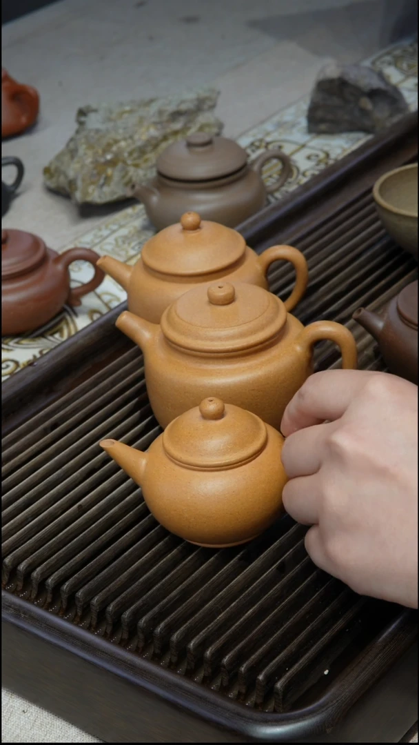 茶壶紫砂老档口 黄金段水平 壶