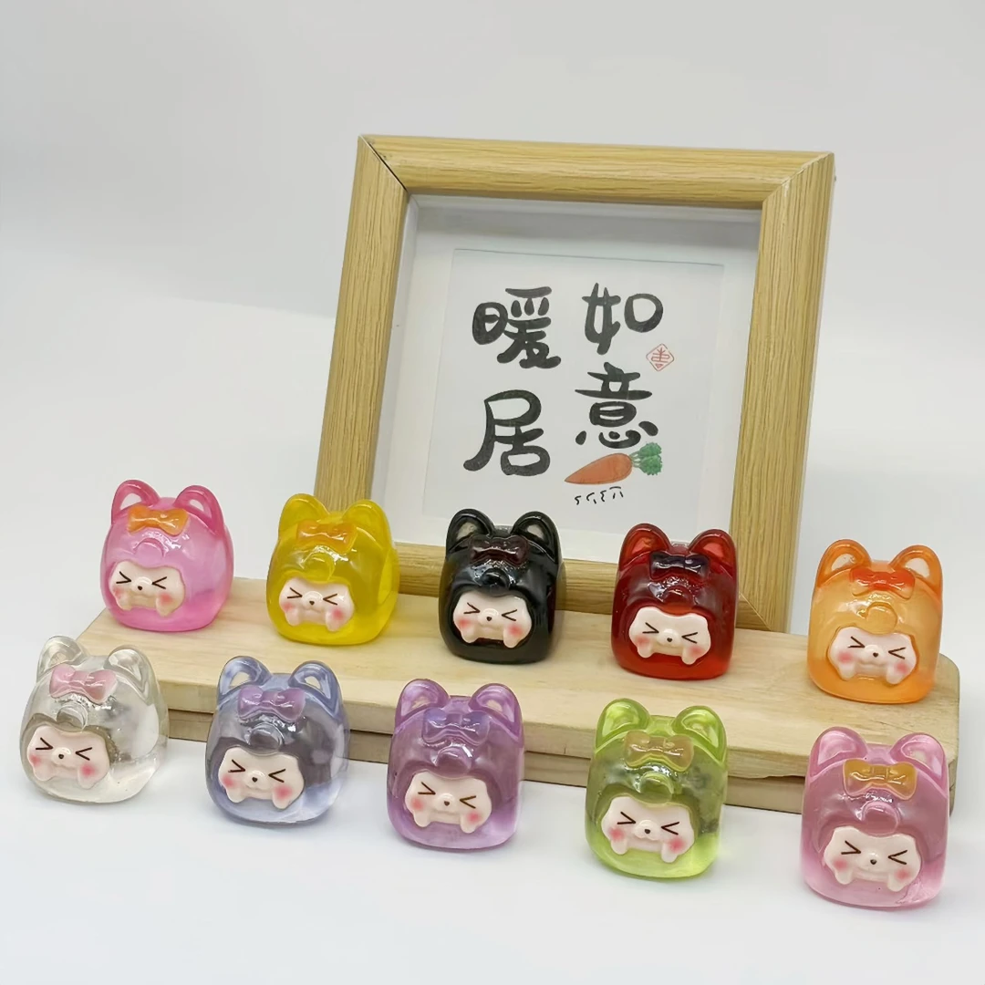 《嘻游高品质》冰透方块KK树脂DIY桌面摆件