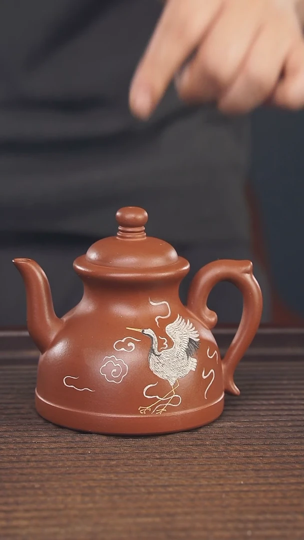 【闪购商品】紫砂茶壶180cc顾氏手工紫砂