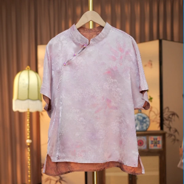 【莲华】双面双穿新中式国风气质衬衫上衣小衫