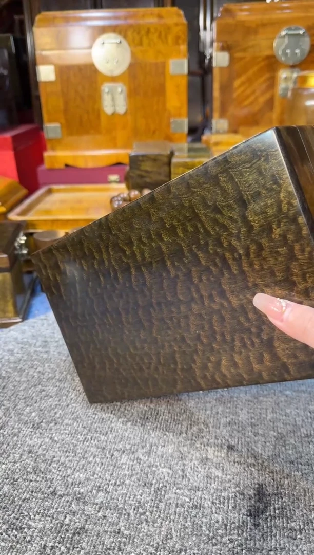 【闪购商品】乌木类成套家具精品精美阴沉乌木首饰盒Y76