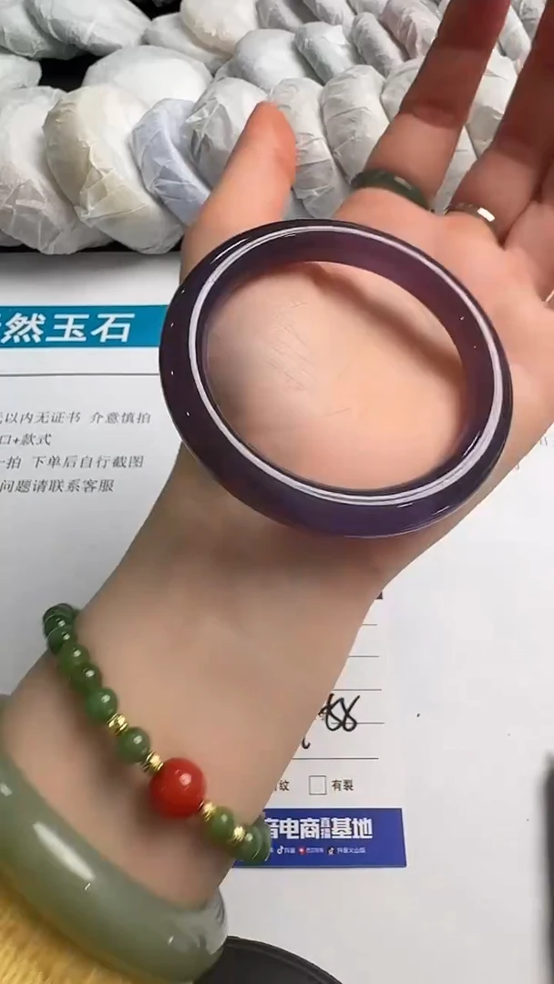 未镶嵌手镯石英质玉手镯清货编号065