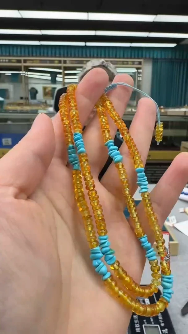 绿松石未镶嵌颈饰180秒拍号假一罚十