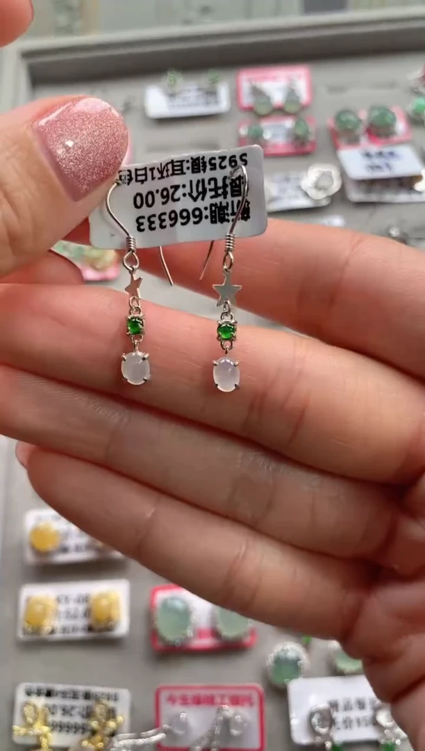 【闪购商品】翡翠戒指银S925镶嵌111111-6