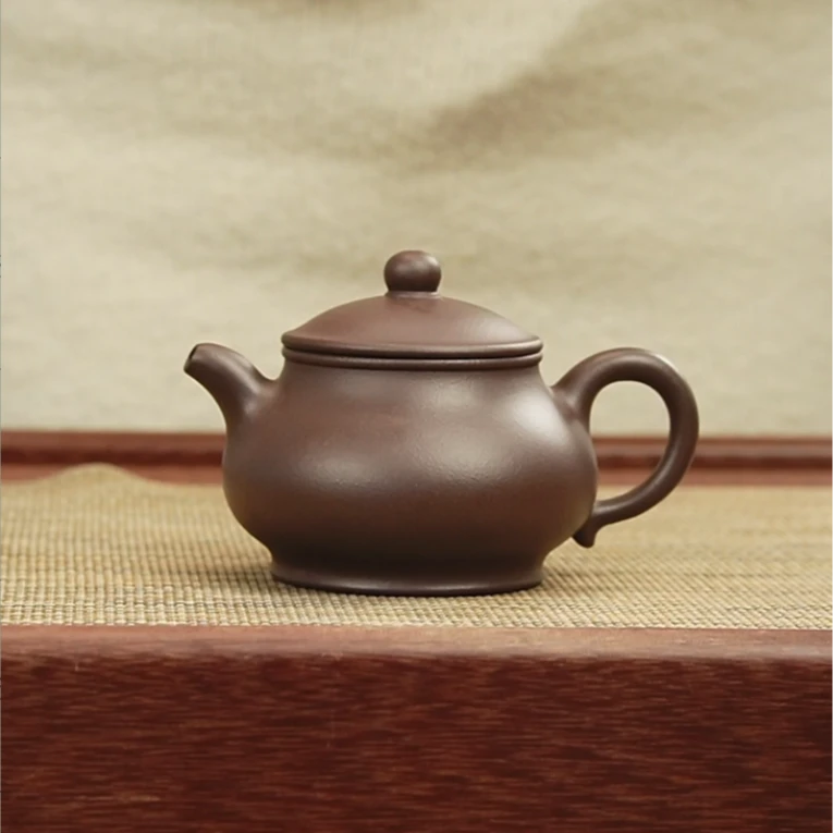 酒哥甄选DY 潘壶 老紫泥 约180cc 泡茶壶 家用中式紫砂壶