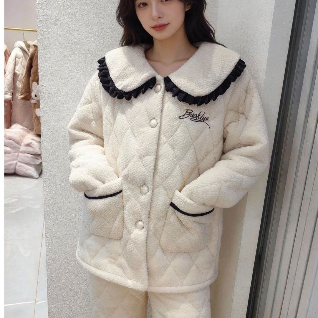 JFY 8080新款时尚舒服加厚居家服套装