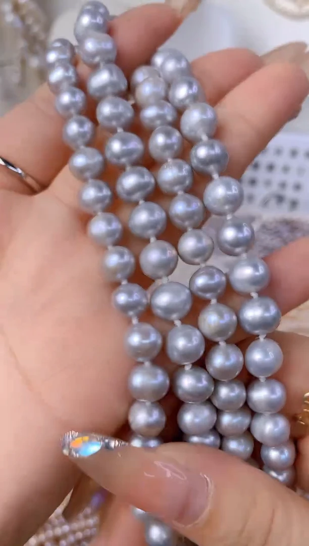 淡水珍珠未镶嵌颈饰T21