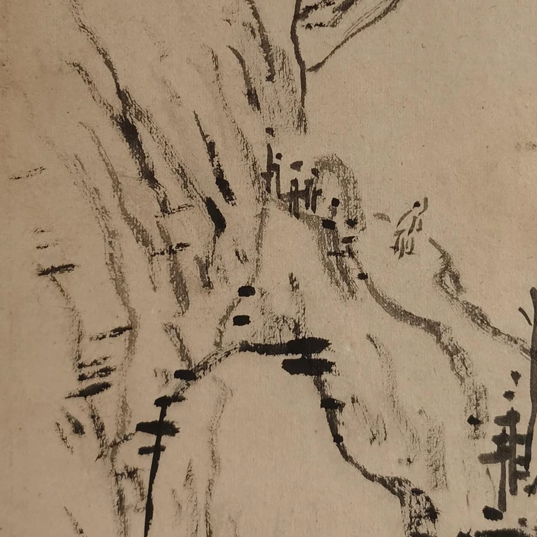 【辽拍】V240112-2-115《山水》（0.4平尺) 纸本镜片 DD11