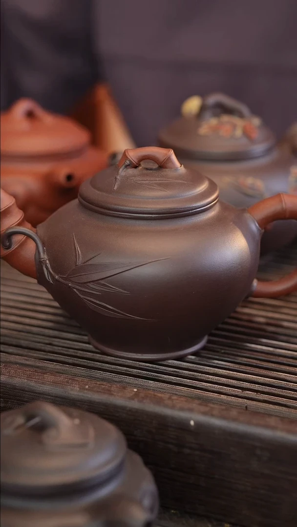 茶壶紫砂原矿手工制作【瑕疵】