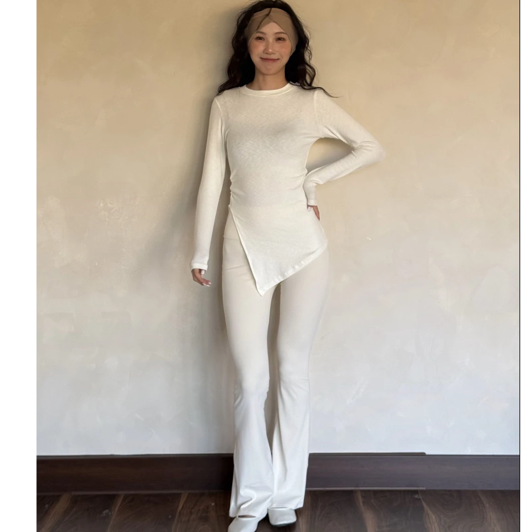 kokoyaya瑜伽服运动健身衣遮臀普拉提罩衫长袖秋季上衣训练健身