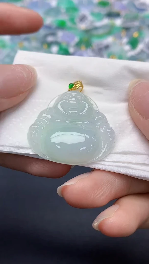 翡翠未镶嵌颈饰天然缅甸a货翡翠