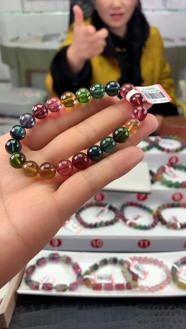 未镶嵌手串碧玺多样性发一条