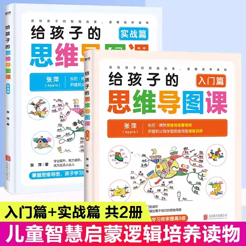 【给孩子的思维导图】暑期必读培养逻辑提升效率入门篇+实战篇幼儿