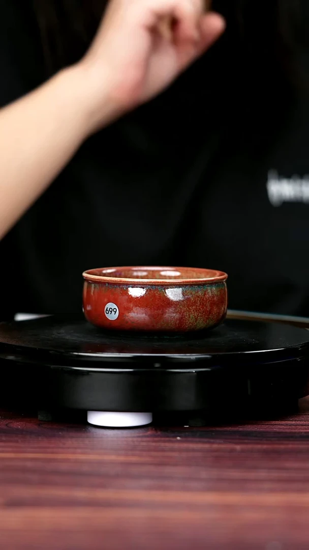 杯子699#李盼龙一级品原矿钧瓷禅定杯