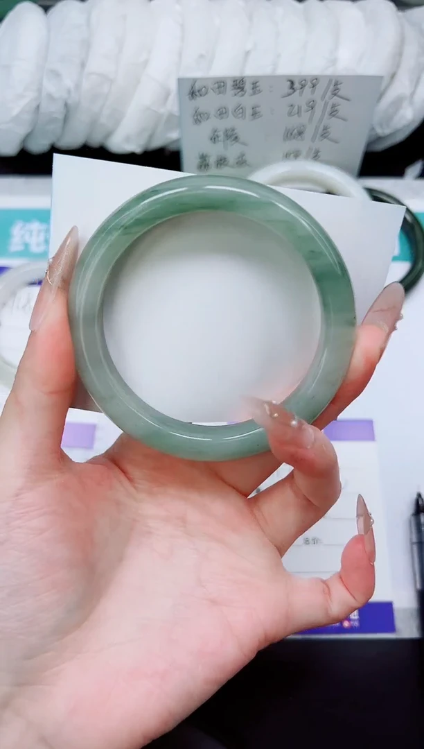 石英质玉手镯未镶嵌A119-59/60