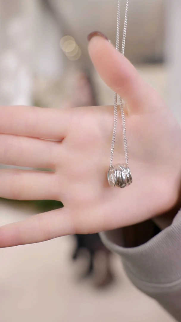 花岗石纯铜纯铜锡合金项链