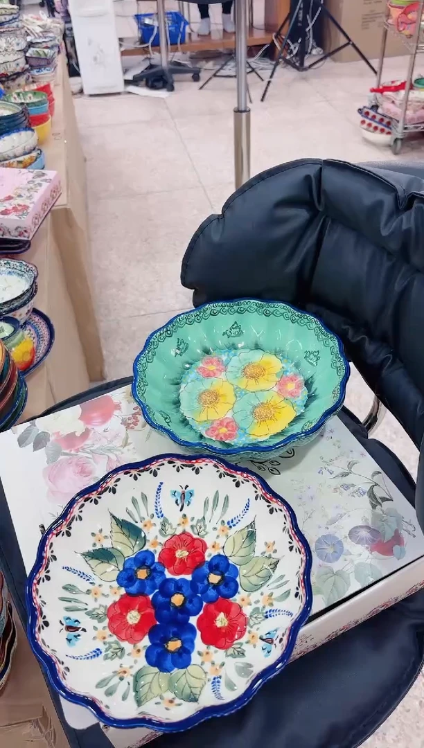 瓷8英寸波浪四个（西里*2碧海*2）