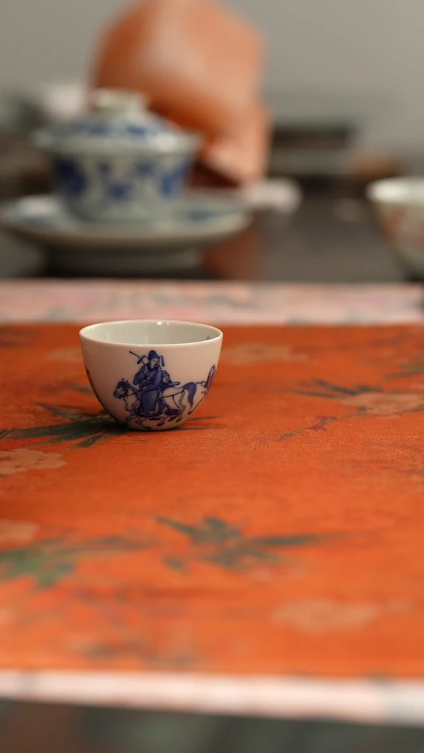 天心雅器人物小杯