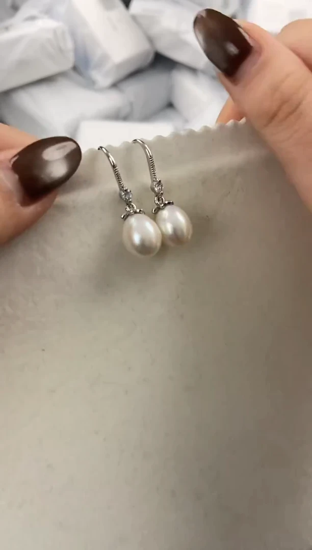 未镶嵌耳饰淡水珍珠ed1048