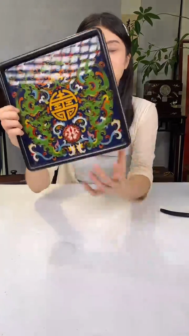 红酸枝木类端景台托盘