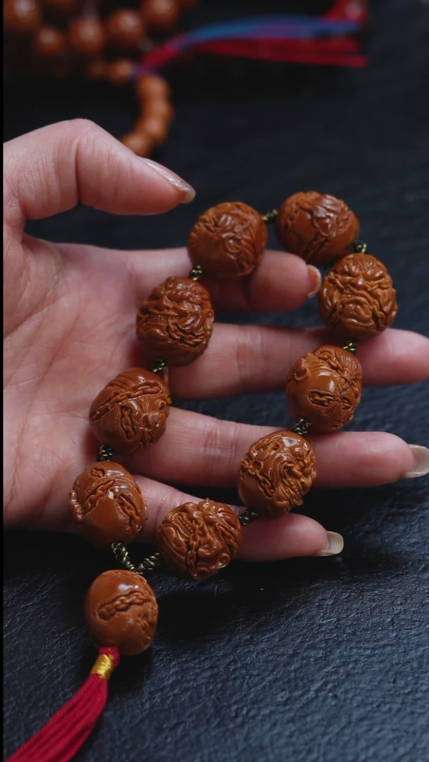 手串橄榄核博***镜苏工橄榄核