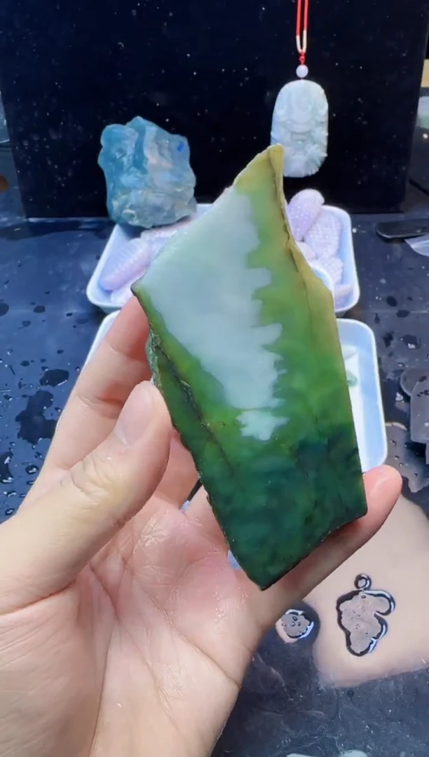 颈饰未镶嵌翡翠063天然A货翡翠