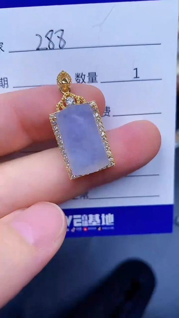 翡翠戒指银S925镶嵌2880