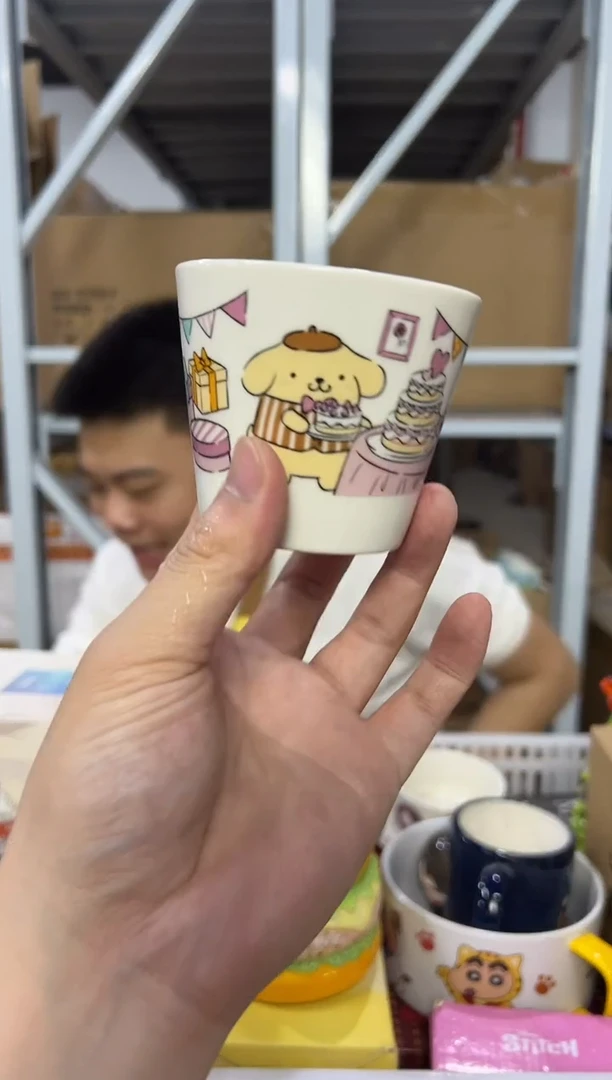 瓷片布丁狗小茶杯