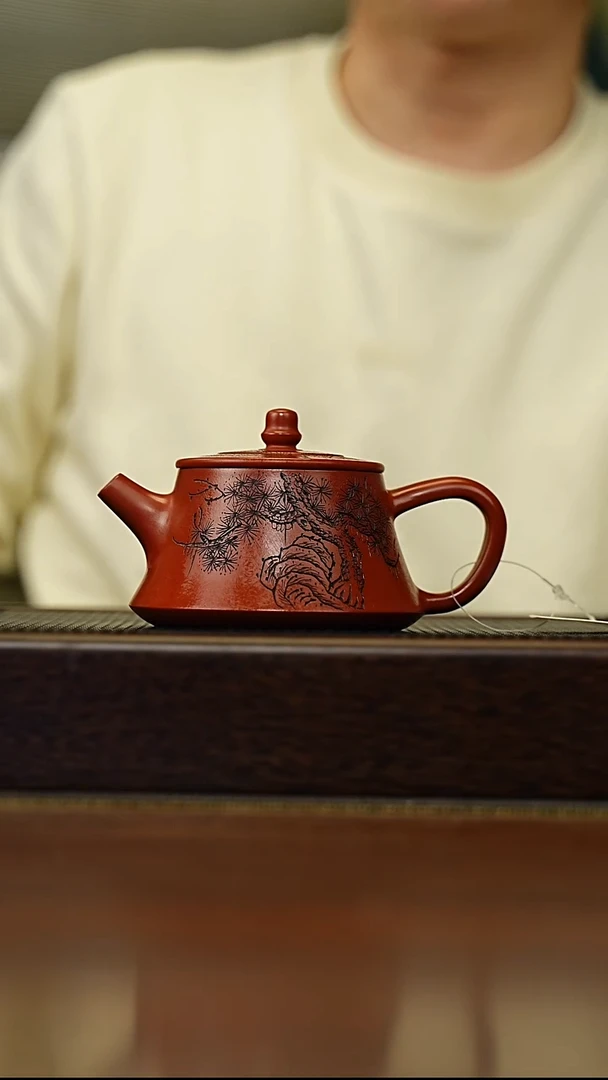 茶壶紫砂宜兴原矿 手工 紫砂壶容量220CC