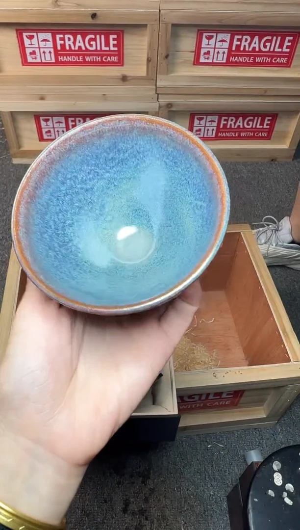 茶盏星汉蓝建窑建盏主人杯