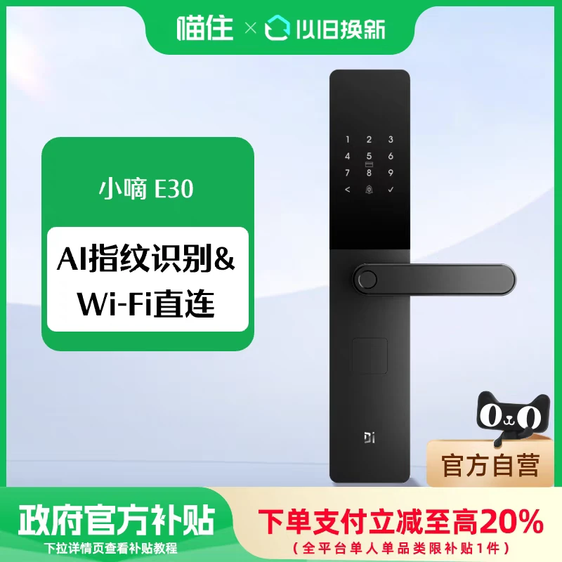 德施曼智能门锁指纹锁密码锁智能锁小嘀E30
