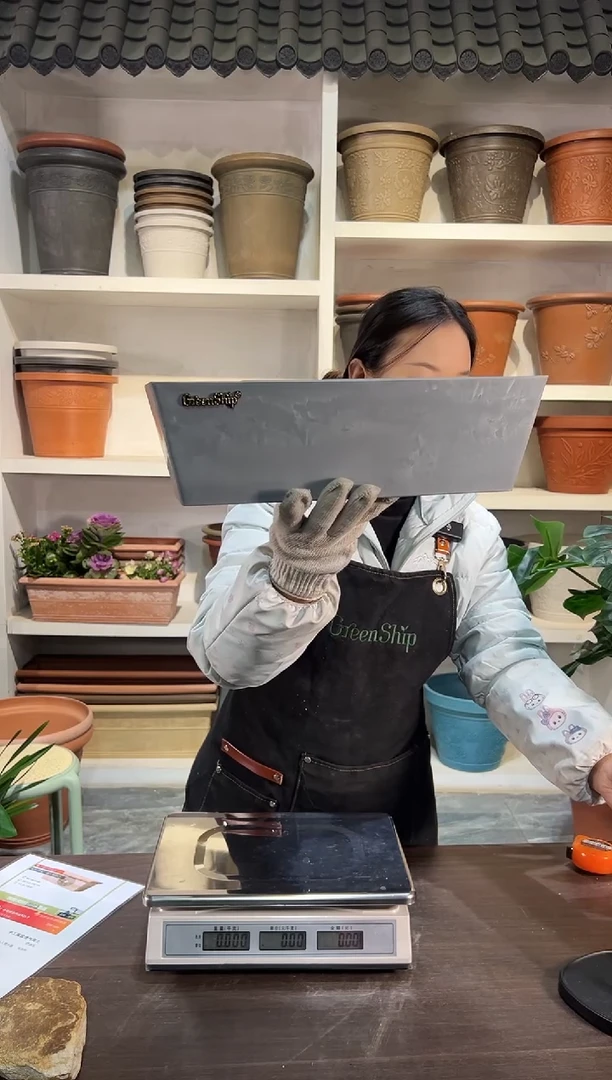 37*14*11/LF37【孤品】水泥色长花盆