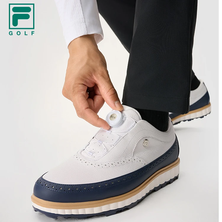 FILA 斐乐官方男鞋NOBLE软钉高球鞋2025春季新款尊尚综训鞋运动鞋