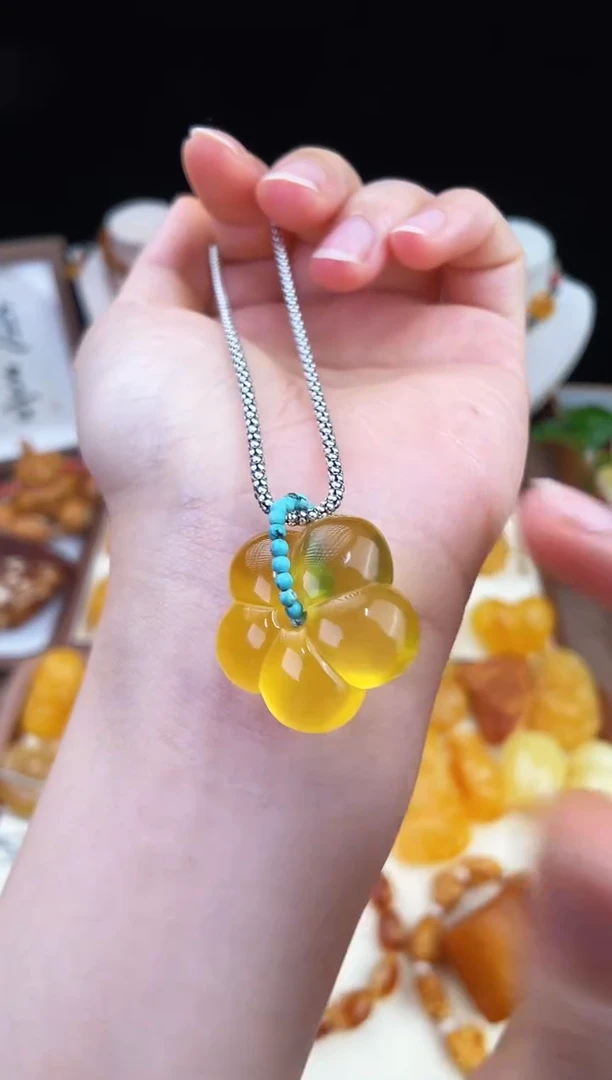 琥珀未镶嵌珠宝奇石柒月