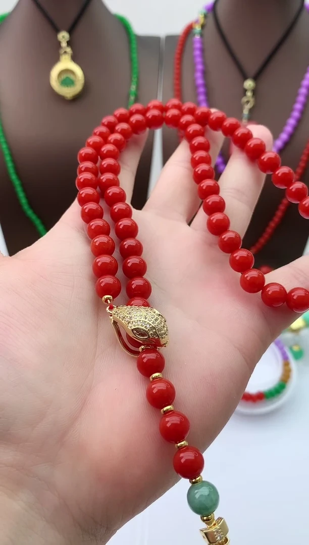 【闪购商品】翡翠颈饰14K金镶嵌D302手链