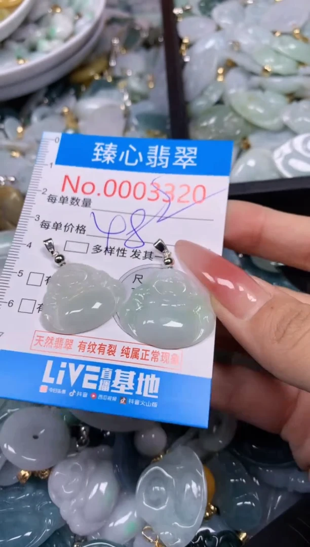【闪购商品】翡翠颈饰未镶嵌含绳0003320