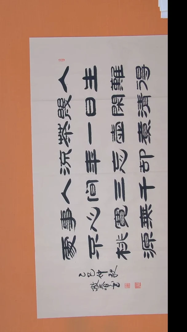 书法袁老师精美作品138*68