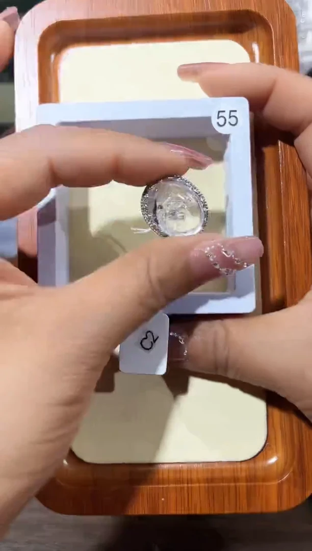 【闪购商品】水晶戒指银S925镶嵌定制