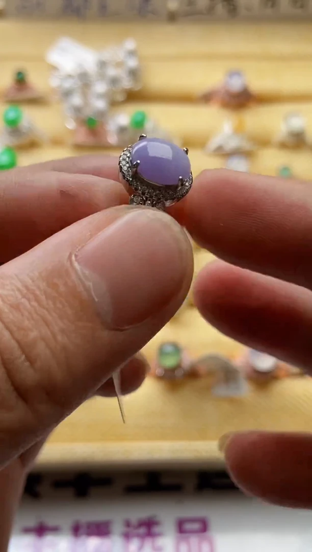 【闪购商品】翡翠戒指银S925镶嵌0000