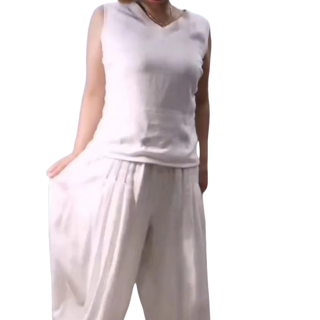 修身款 凉凉铜氨丝 宽肩带吊带背心5902款