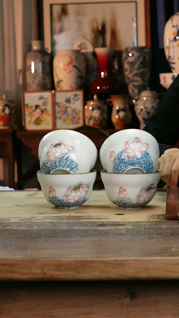 【闪购商品】瓷片景德镇纯手工釉下彩精品餐具