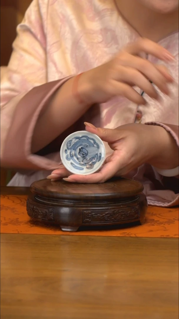 瓷片琼翠遗珍 盏托/盖置